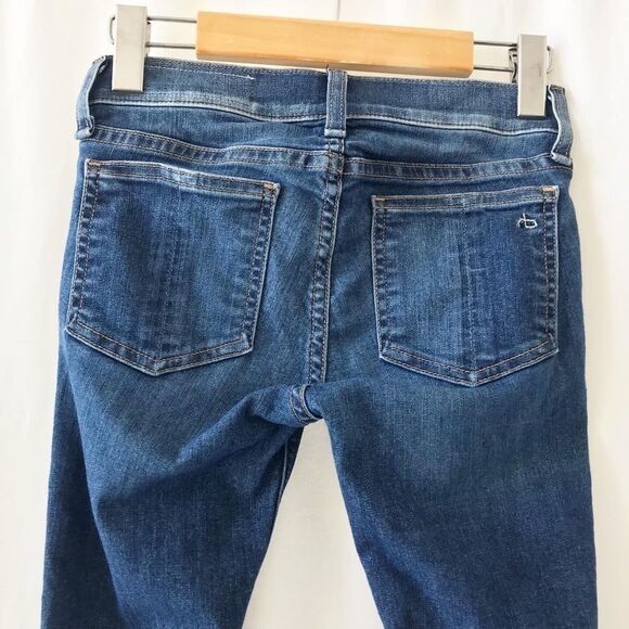 Rag & Bone whiskered Capri Skinny Jeans Size 24 - Picture 8 of 13